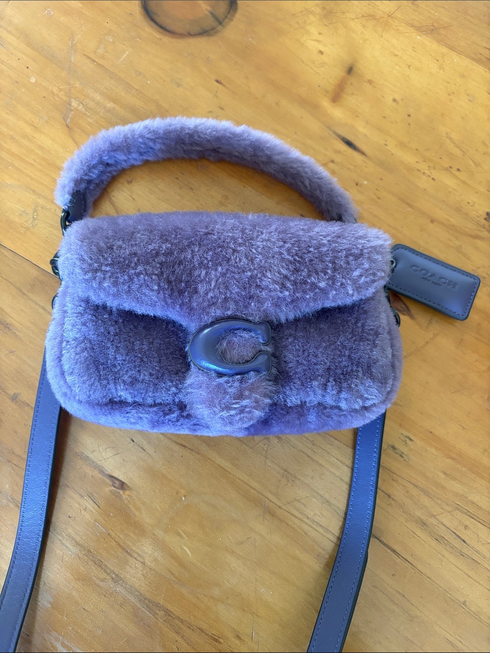 Coach Pillow Tabby Shoulder Bag
Shearling Dusty Purple Like New!